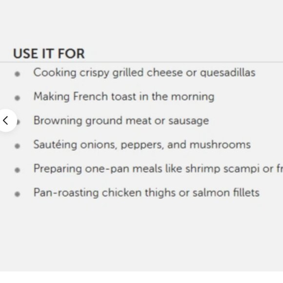 Pampered Chef Stainless Steel 10" Skillet Frying Pan with Cover 2 1/4 Quart NIB - Picture 5 of 7